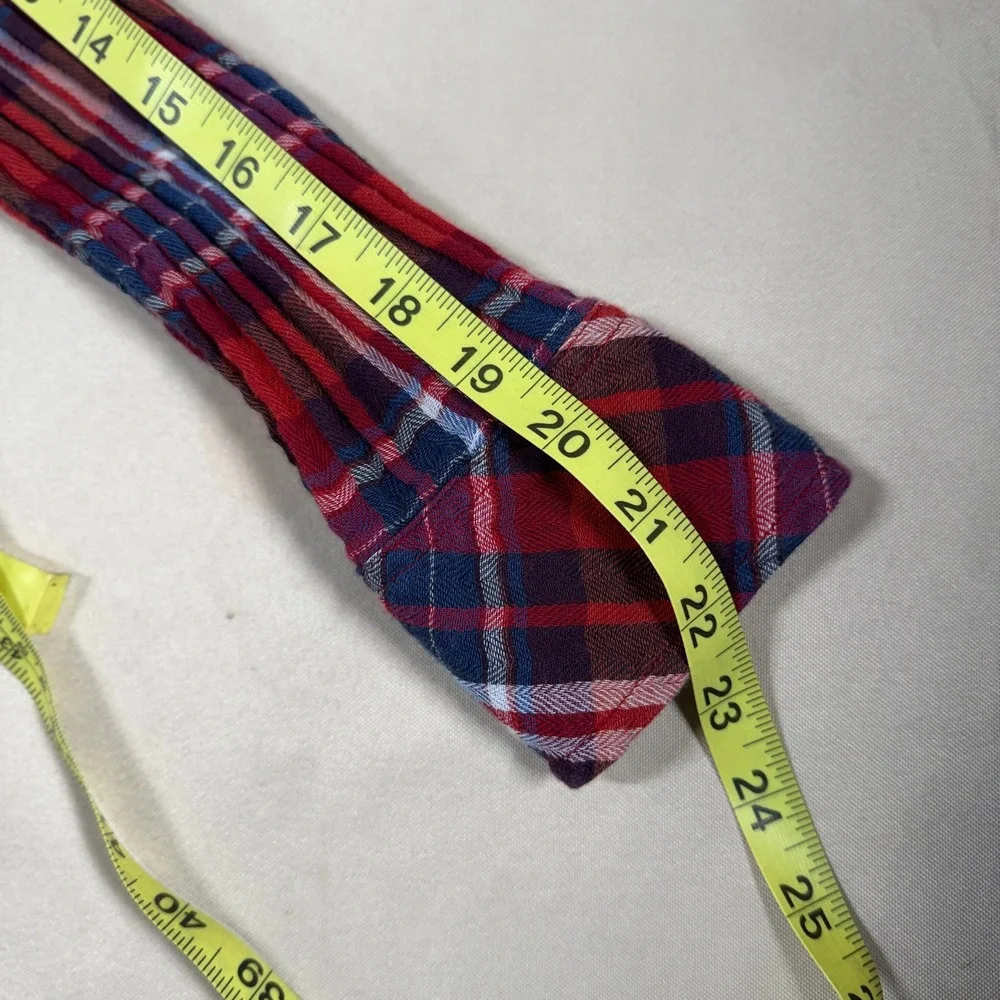 Free People Magical Plaid Embroidered Floral Button Down Shirt Small Flannel GUC